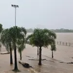 Chuva, garoa, vento, queda de temperatura e ainda enchente