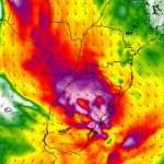 Jato traz calor de 30ºC na madrugada e vento de quase 100 km/h