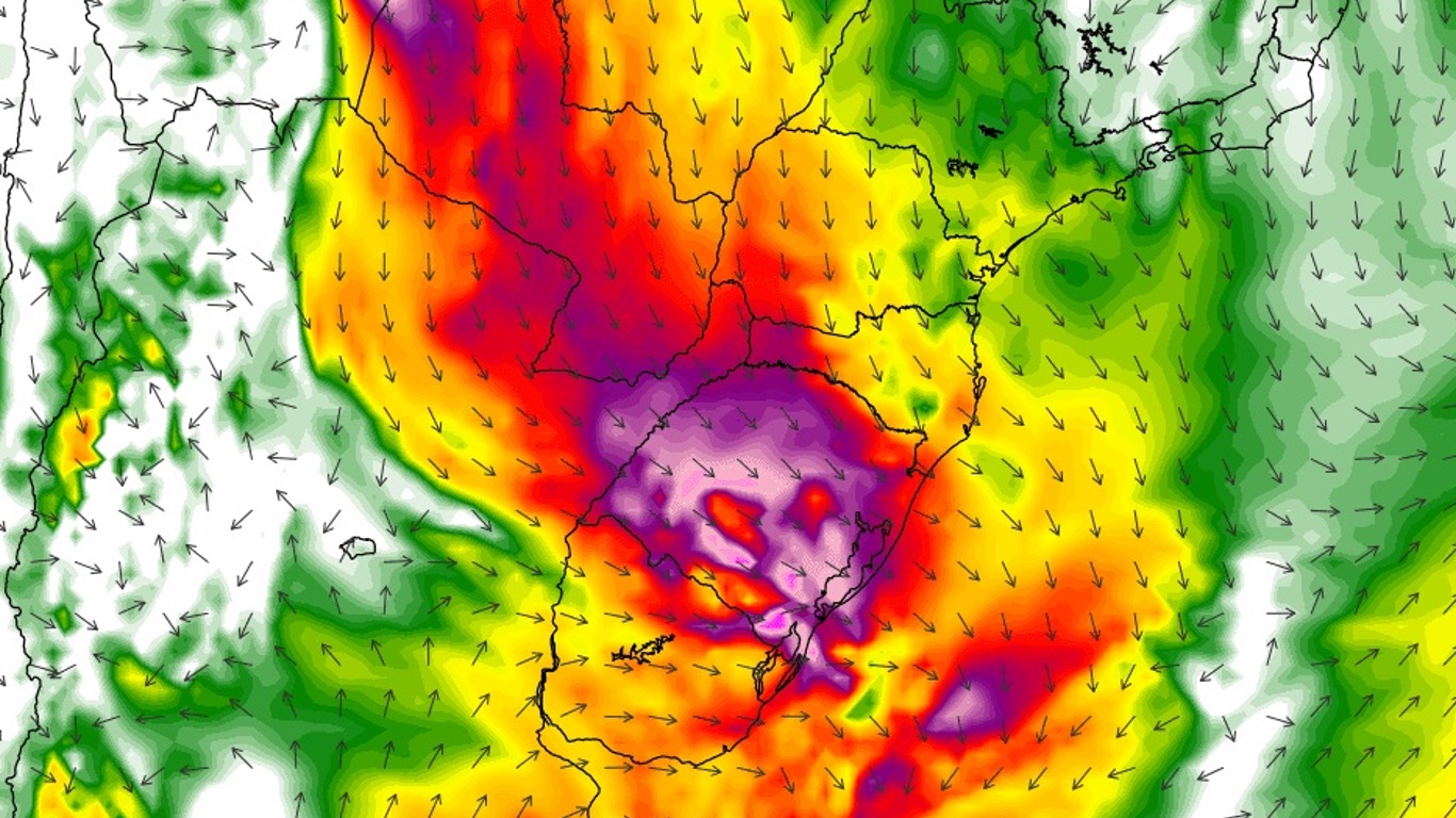 <span class="entry-title-primary">Jato traz calor de 30ºC na madrugada e vento de quase 100 km/h</span> <h2 class="entry-subtitle">Sábado começou no Rio Grande do Sul com uma intensa corrente de jato em baixos níveis que trouxe calor e forte vento</h2>