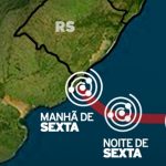 Veja a rota do ciclone extratropical que se forma nesta sexta