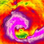 Ciclone se forma, ganhará força e vento aumenta muito até amanhã