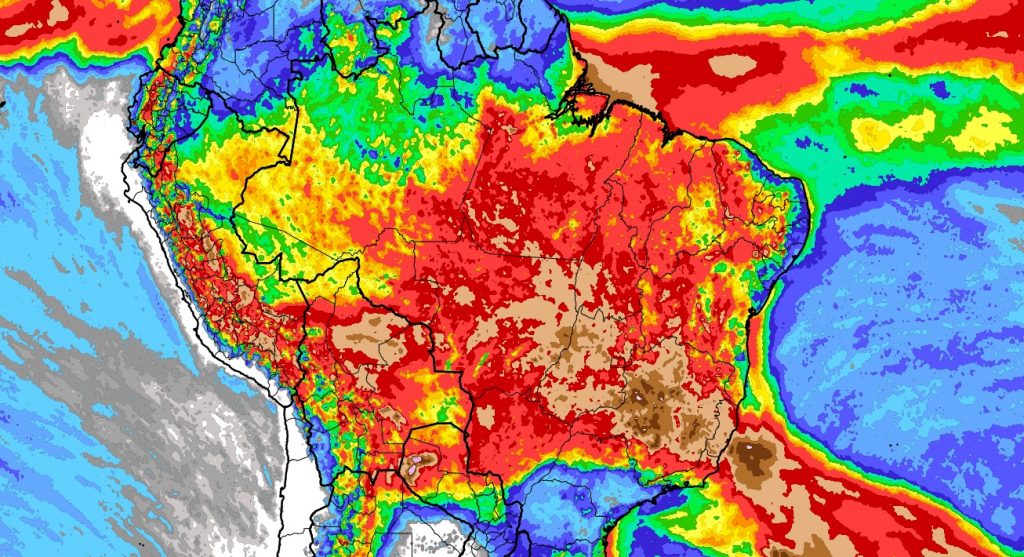 Primeiro evento de ZCAS do verão trará chuva excessiva no Sudeste