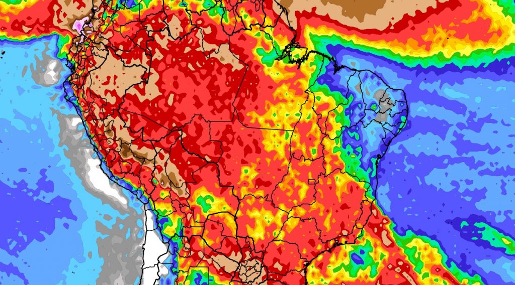 Previsão do tempo: tendência de chuva para dez dias (5/12/2023)