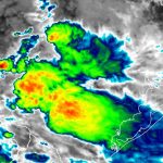Chuva avança com pancadas fortes a torrenciais no Rio Grande do Sul
