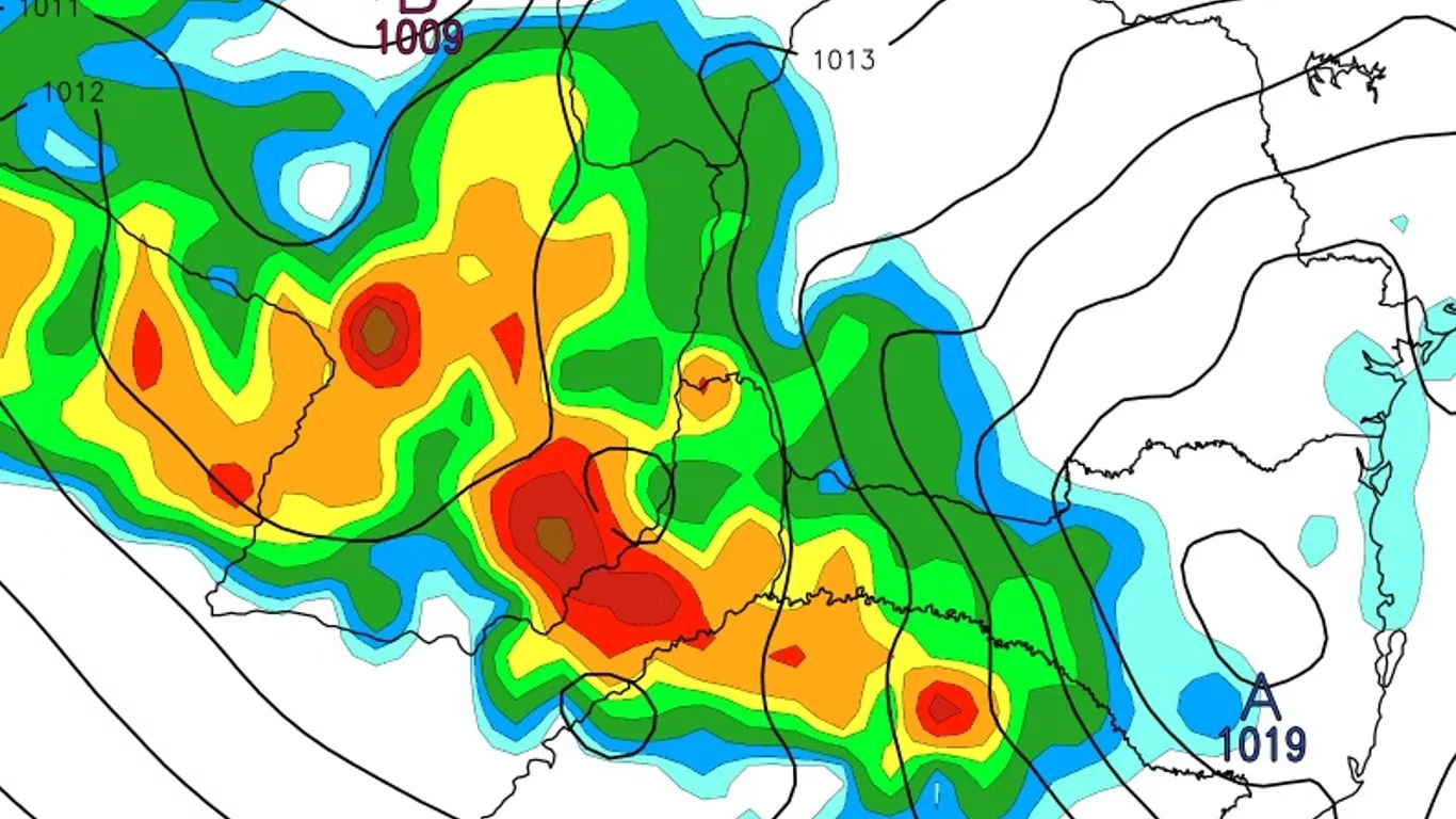 <span class="entry-title-primary">Chuva retorna para grande parte do Sul do Brasil neste domingo</span> <h2 class="entry-subtitle">Chuva atingirá áreas dos três estados do Sul do Brasil neste domingo. Veja na previsã do tempo da MetSul o que esperar. </h2>