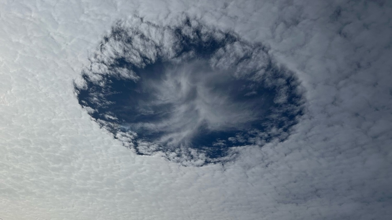 ¿Qué es esta nube llena de baches que apareció en Estados Unidos?