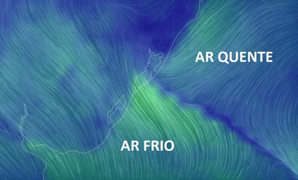 Frente fria traz enorme alívio após sequência de dias escaldantes