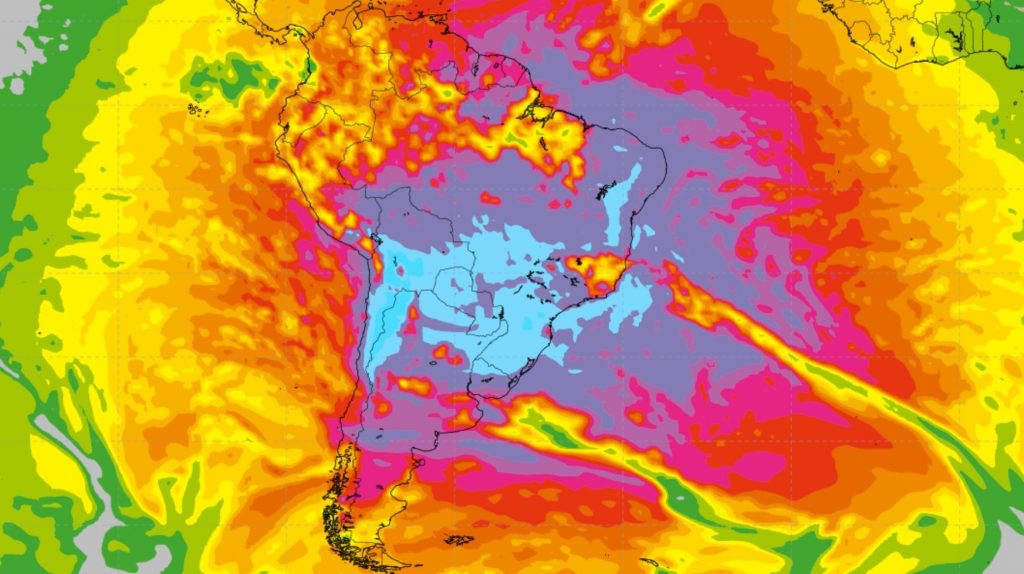 Aviso de índices extremos de raios ultravioleta (UV) no Sul do Brasil