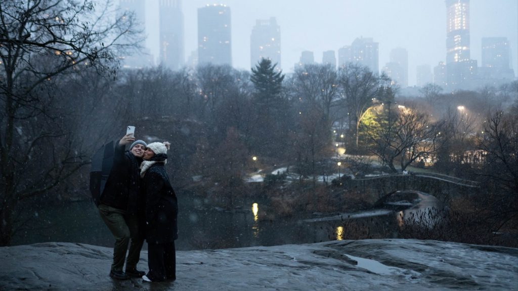 Tempestade não encerra “seca de neve” de quase 700 dias em Nova York