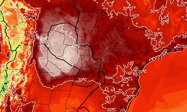Bolha de calor de 45ºC no centro do continente impacta o Brasil