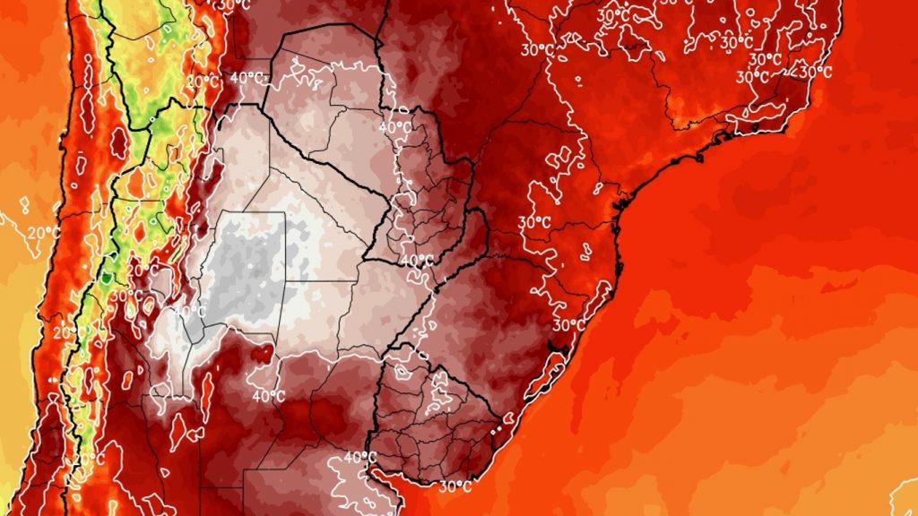 Domo de calor extremo na Argentina trará dias muito quentes