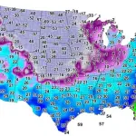 Sensação térmica varia 80ºC nos Estados Unidos na mesma hora