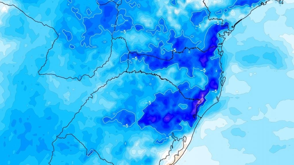 Chuva orográfica e frio fora de época em pleno janeiro no Sul do Brasil