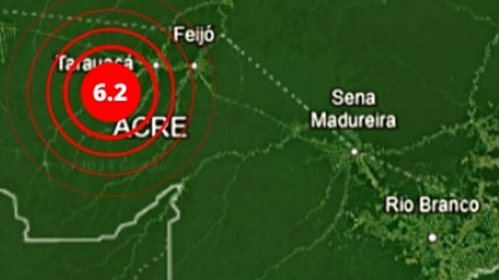 Novo forte terremoto é registrado no Norte do Brasil