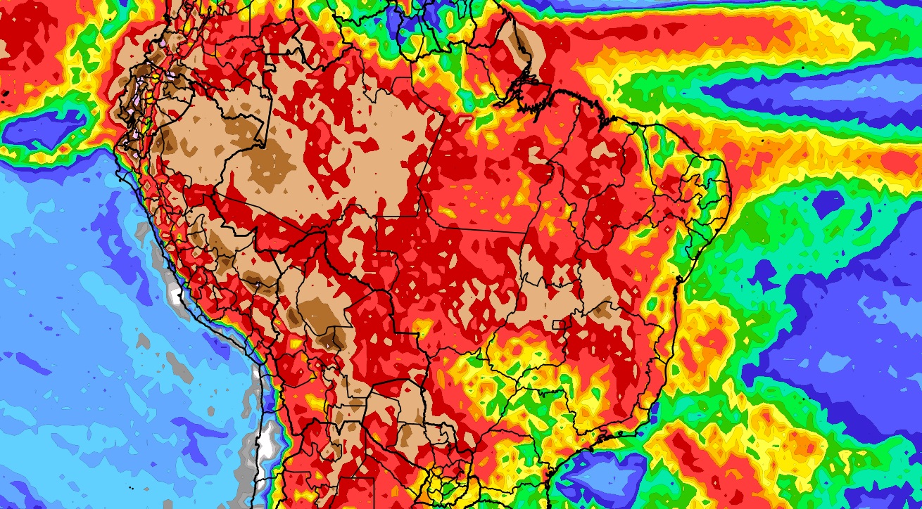 Previsão do tempo tendência de chuva para dez dias