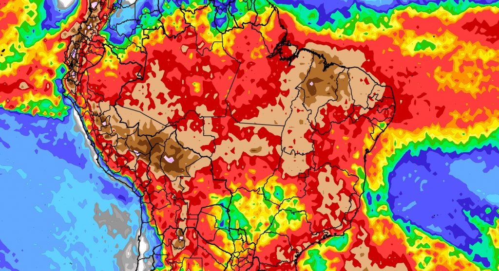 Previsão do tempo: tendência de chuva para dez dias (20/2/2024)