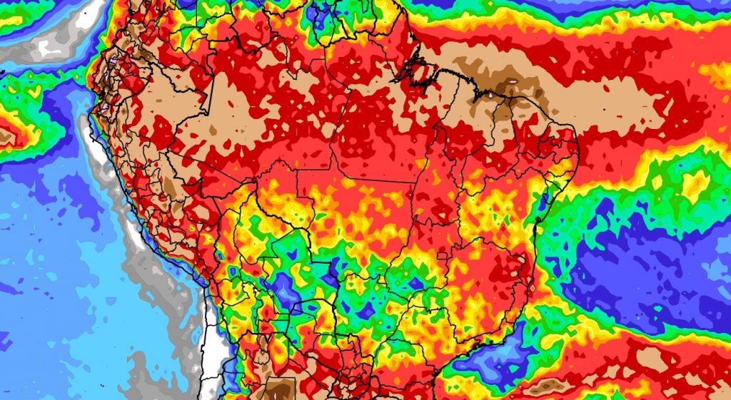 Previsão do tempo: tendência de chuva para dez dias (27/02/2024)