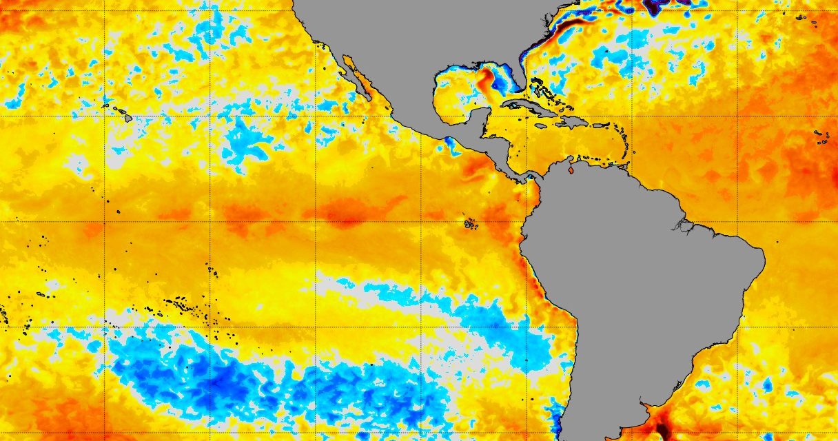 <span class="entry-title-primary">El Niño seguirá atuando no Pacífico no restante do verão</span> <h2 class="entry-subtitle">Próximas semanas ainda devem ter a influência do fenômeno El Niño no clima com águas ainda mais quentes que a média no Pacífico </h2>