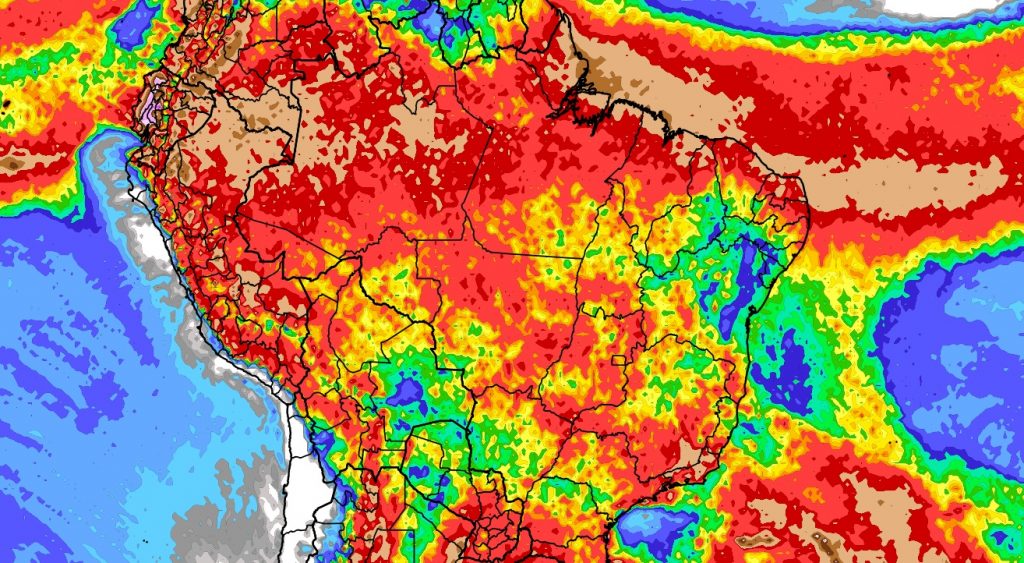 Previsão do tempo: tendência de chuva para dez dias (5/03/2024)