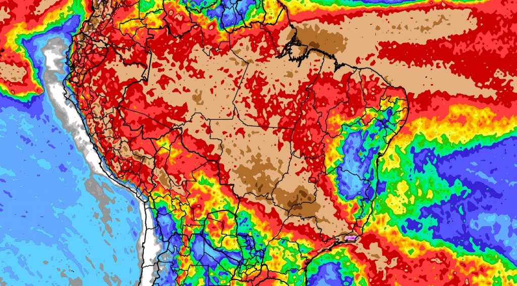 Previsão do tempo: tendência de chuva para dez dias (19/03/2024)