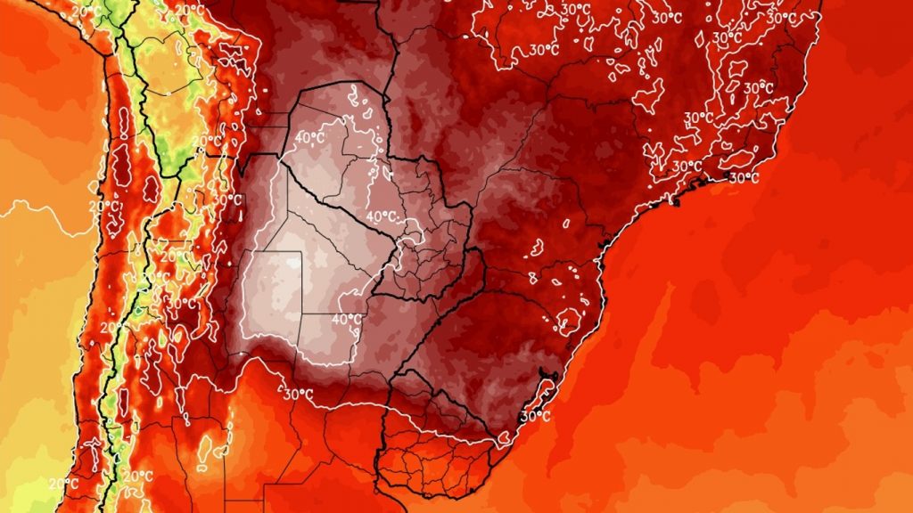 Onda de calor vai ganhar força no Brasil com máximas acima de 40ºC