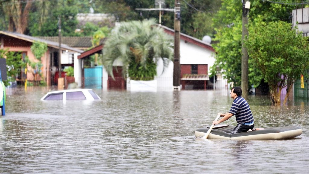 Chuva extrema de até 300 mm ou mais trará alagamentos e cheias de rios