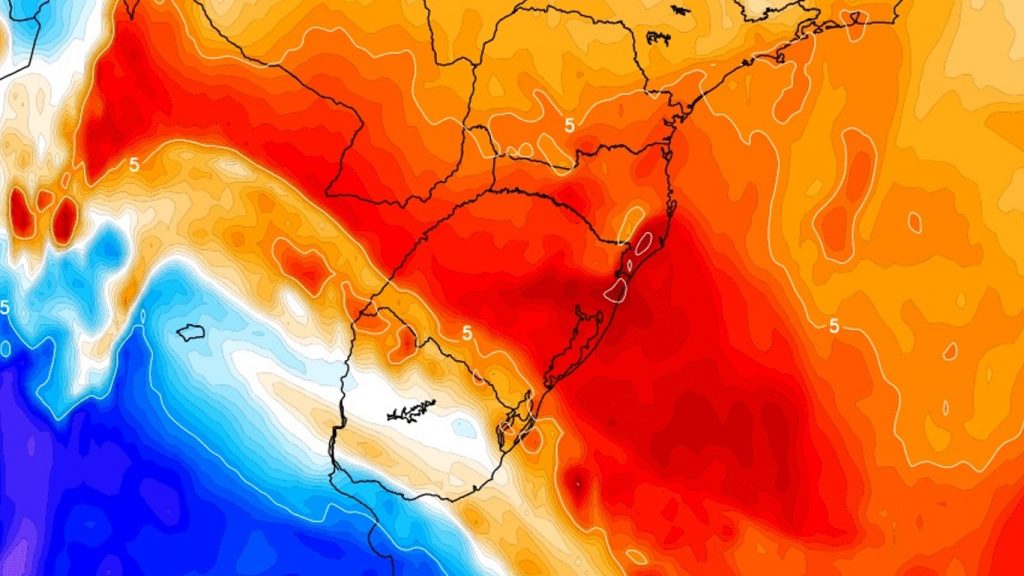 Frente fria intensa trará chuva forte e vendavais com risco de estragos