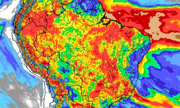Veja onde deve chover muito e pouco nesta semana no Brasil