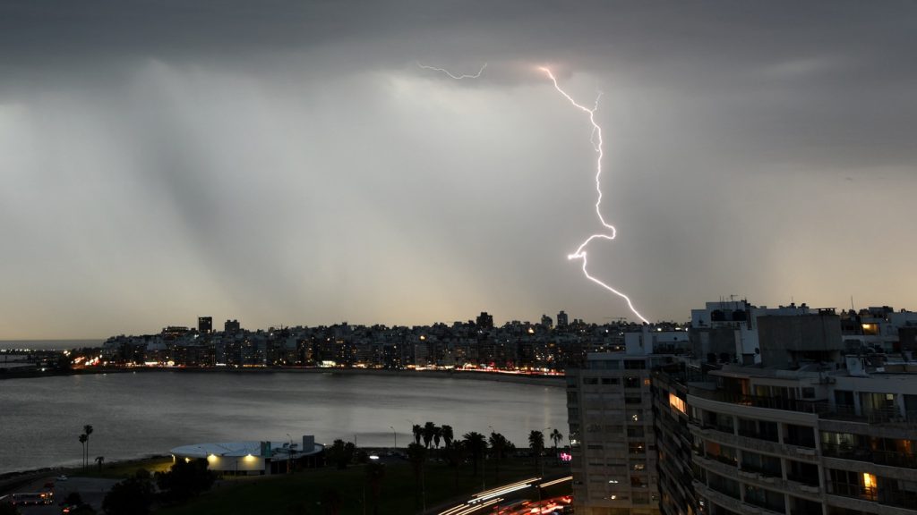 Montevidéu terá chuva excessiva e risco de fortes tormentas