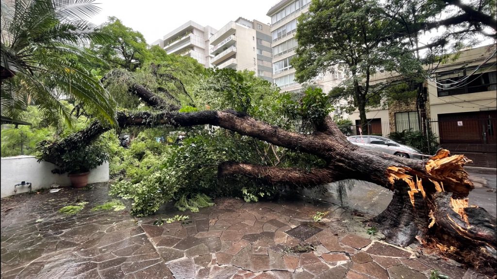 Tempestades avançarão da Argentina e Uruguai com risco de vendavais