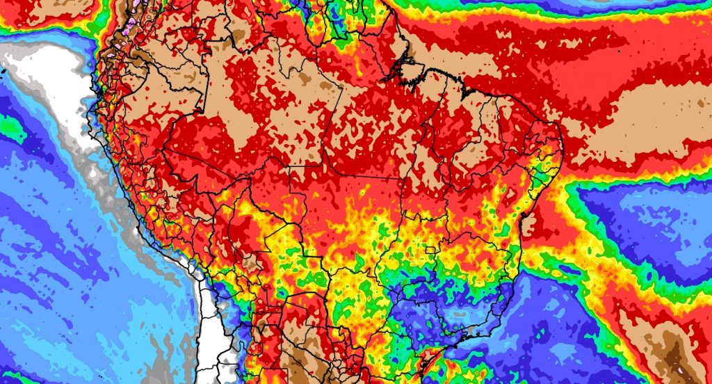 Previsão do tempo: tendência de chuva para dez dias (02/04/2024)