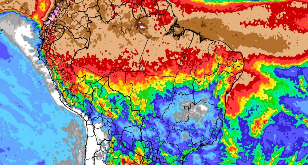 Previsão do tempo: tendência de chuva para dez dias (17/04/2024)