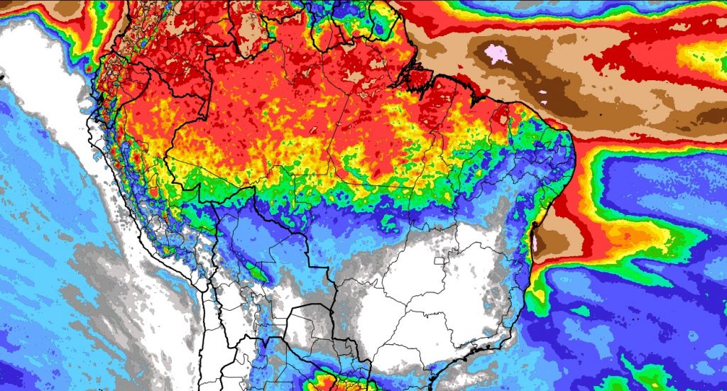 Veja onde mais vai ter chuva no Brasil nesta semana