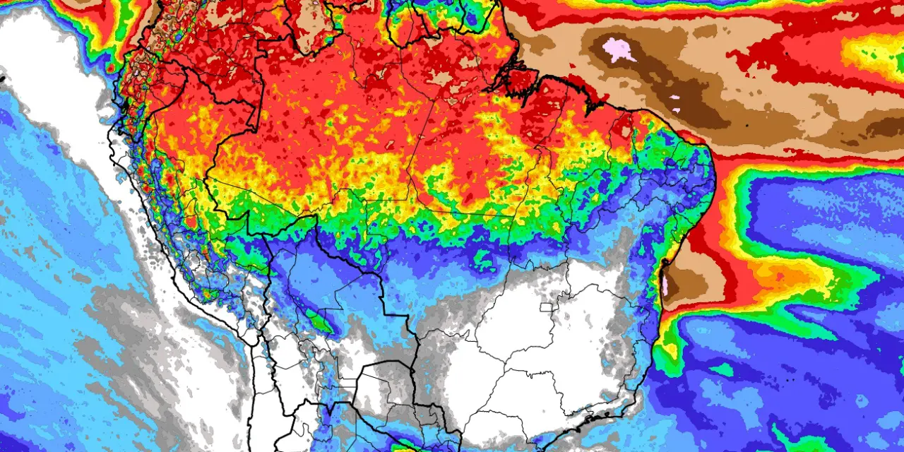 <span class="entry-title-primary">Veja onde mais vai ter chuva no Brasil nesta semana</span> <h2 class="entry-subtitle">Confira a previsão da MetSul com mapa sobre a chuva no Brasil nesta semana e saiba onda mais deve chover no país </h2>