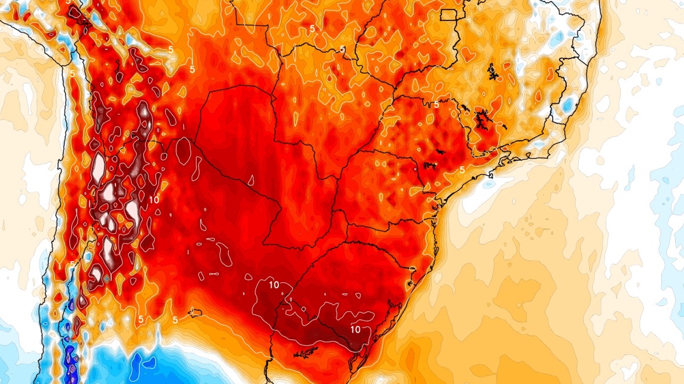 <span class="entry-title-primary">Episódio de calor intenso fora de época atingirá vários estados do Brasil</span> <h2 class="entry-subtitle">Massa de ar muito quente cobrirá o Centro-Sul do Brasil na última semana de abril com calor muito acima do normal para a época do ano </h2>