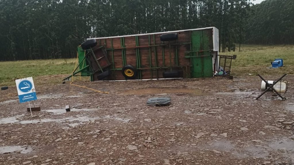 Chuva de 170 mm, granizo de 8 cm e vento forte no Uruguai