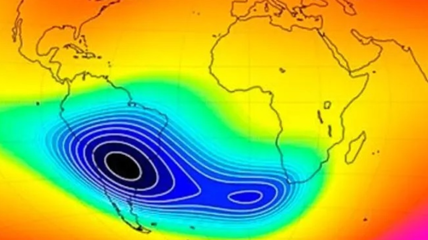 Magnetic anomaly did not cause floods in southern Brazil
