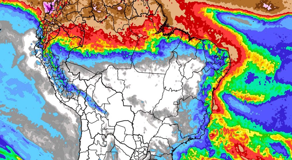 Previsão do tempo: tendência de chuva para dez dias (28/05/2024)