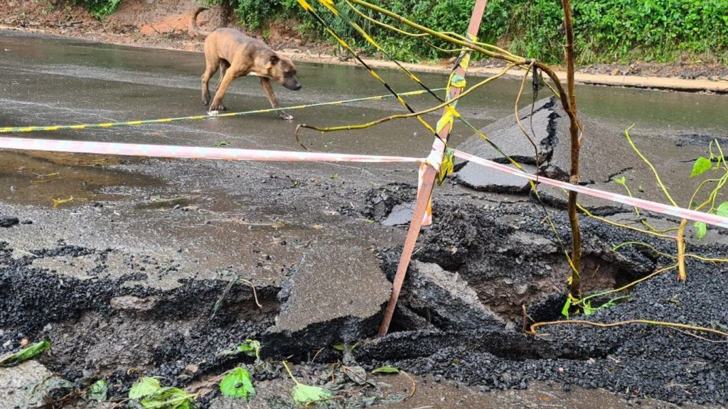 Caxias do Sul tem tremores de terra e rachaduras na BR-116; entenda