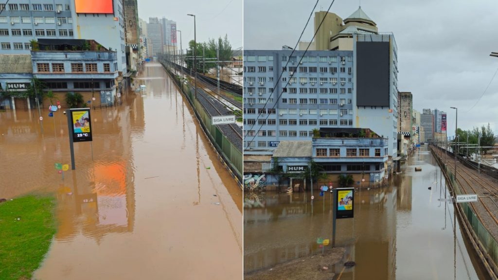 Fotos: Centro de Porto Alegre no primeiro e último fim de semana de maio