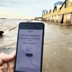 Guaíba cai para marcas ao redor da cota de inundação no Centro