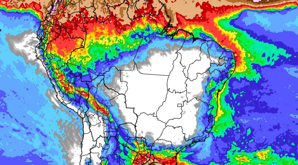 Previsão do tempo: tendência de chuva para dez dias (18/06/2024)
