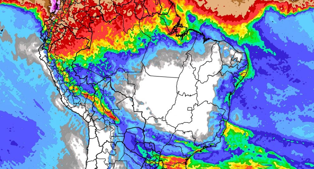Previsão do tempo: tendência de chuva para dez dias (25/06/2024)