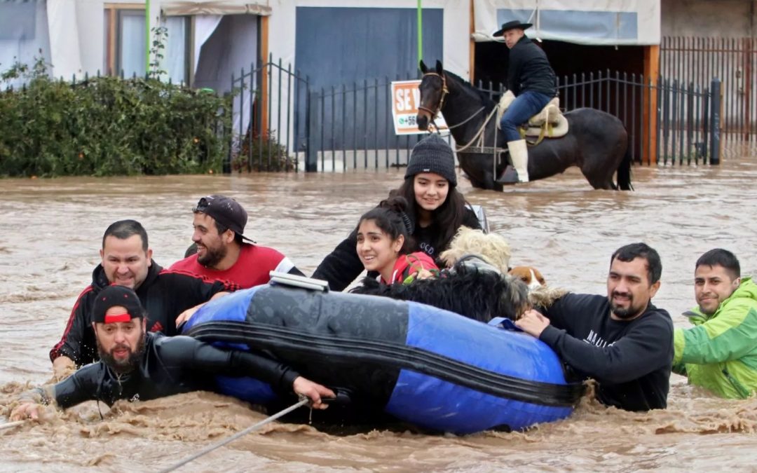 Bloqueio atmosférico trará novo evento de chuva extrema no Cone Sul Condições atmosférica na América do Sul vão levar a um episódio de precipitação extrema a extraordinária no Chile
