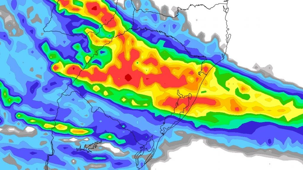 Veja a tendência de chuva dia a dia até o começo da próxima semana