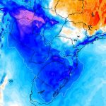 Corredor polar se abre com ar gelado previsto para a virada do mês