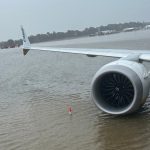 Chuva intensa durante temporal inunda aeroporto na Europa