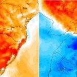 Frente fria chega com chuva e frio após calor de 30ºC em pleno junho