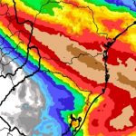 Frente fria e baixa pressão trarão chuva volumosa no Sul e em São Paulo