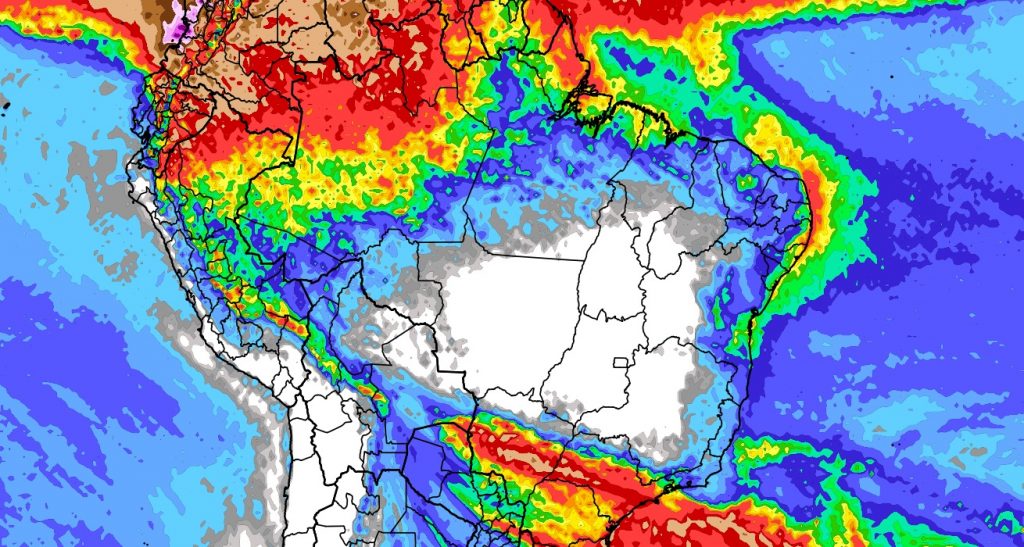 Previsão do tempo: tendência de chuva para dez dias (2/7/2024)
